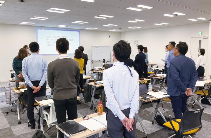 The global training, which resumed after being suspended due to the COVID-19 pandemic, brought together azbil Group employees from Japan and overseas to discuss the issues they face and compile recommendations. The connections built during this time will be useful in their future work.